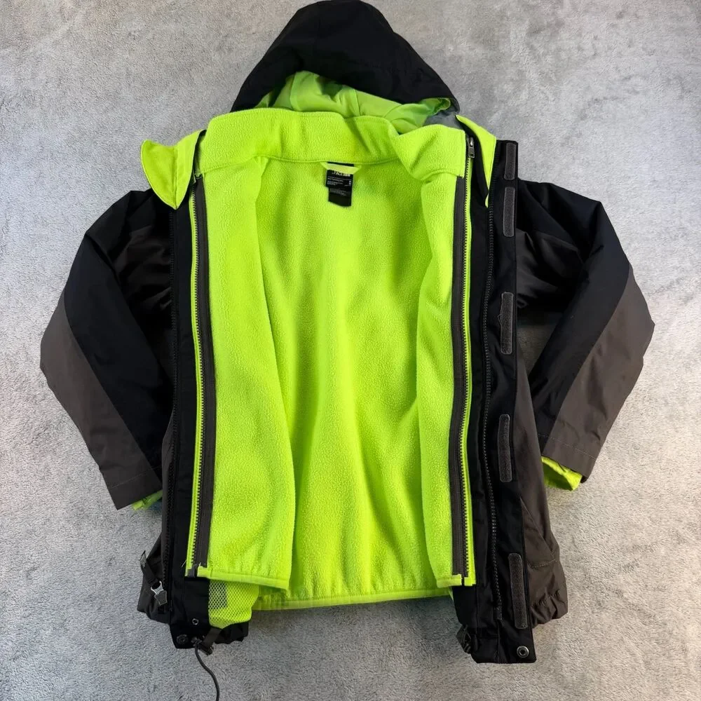 North Face Boys 3-in-1 TriClimate Jacket HyVent Fleece Liner Size M 10/12